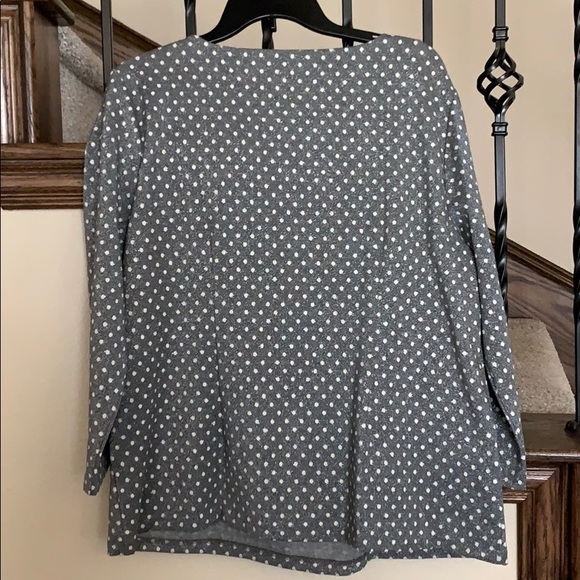 Talbots pullover polka dot shirt - Picture 2 of 5